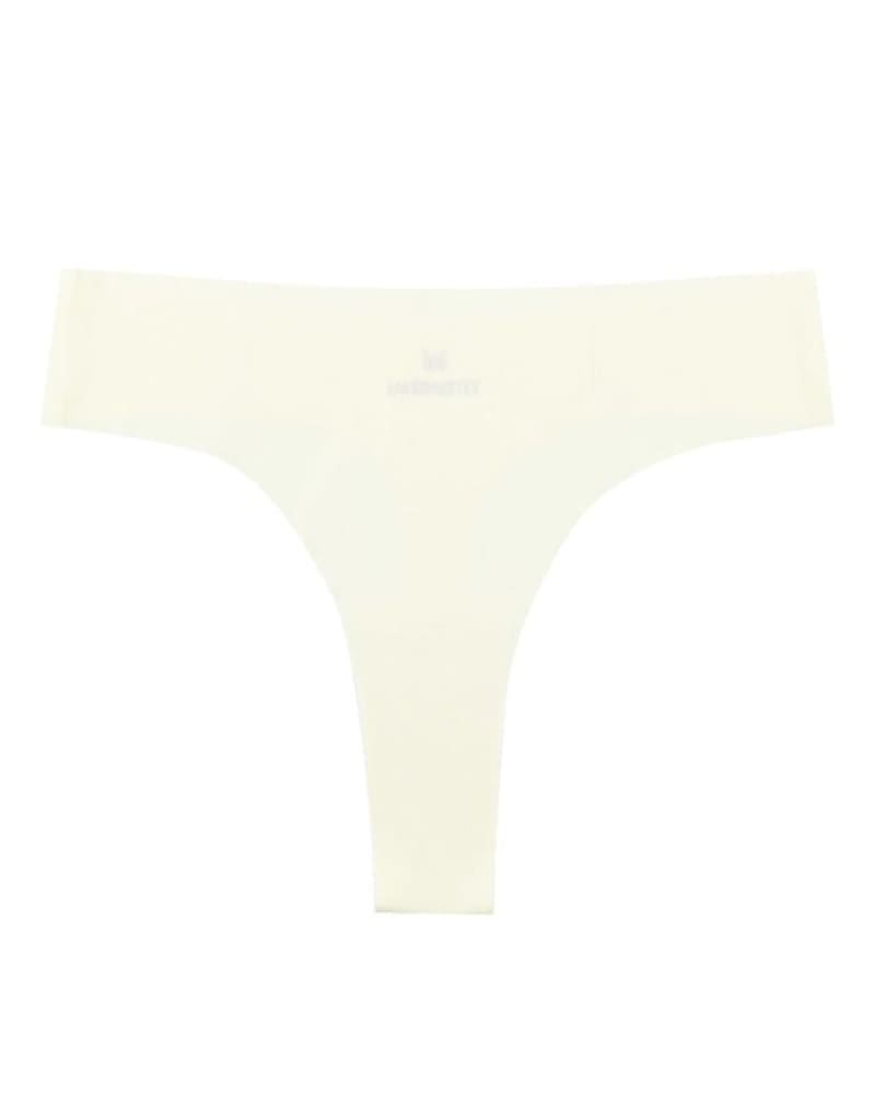Front of a size 2XLarge VIP Thong in Winter White by Uwila Warrior. | dia_product_style_image_id:274330